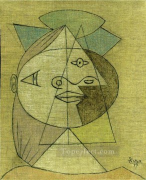  Cubist Art Painting - Tete de femme Marie Therese Walter 1937 Cubist
